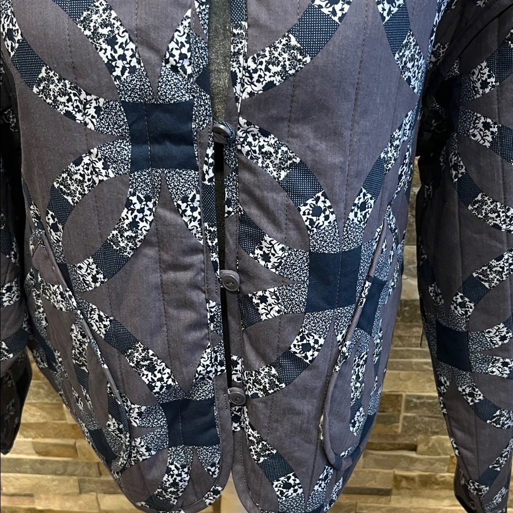 Universal Thread Blue Floral Jacket - image 3